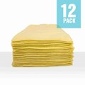 Zwipes Professional Microfiber Cleaning Cloth Towels, 16x16 inch Towel Set, 12-Pack, Yellow H1-728